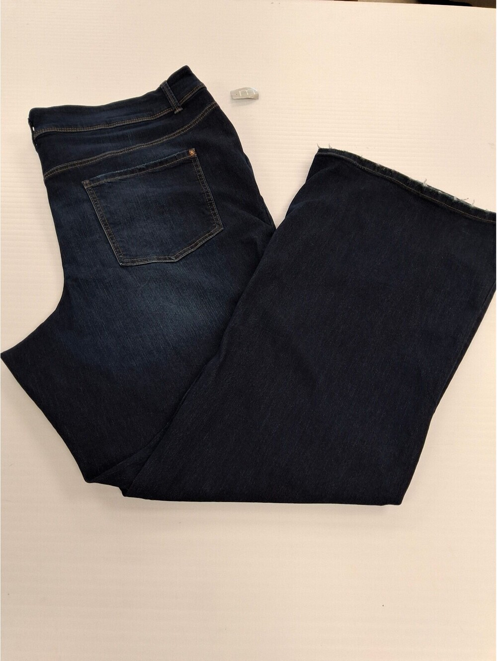 NWT SIZE 24w Maurices EverFlex Mid-Rise Dark Blue Wide-Leg Jeans